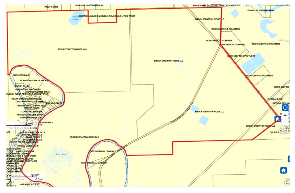 Stratton Ridge Salt Dome Map